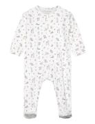 Romper Ls Pyjamas Sie Jumpsuit White Fixoni