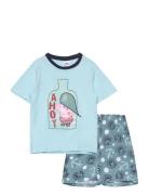 Set Pyjalong Pyjamas Sett Blue Gurli Gris