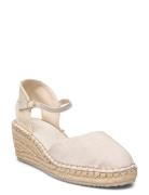 Luliza Espadrille Sandal Med Hæl Espadrilles Beige GANT