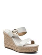 Lucinda Wedge Sandal Med Hæl Espadrilles White Michael Kors