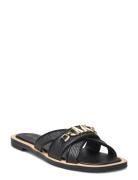 Tiffanie Flat Slide Flate Sandaler Black Michael Kors