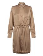 D6Nicola Shirt Dress Kort Kjole Brown Dante6