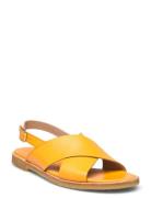 Sandals - Flat - Open Toe - Op Flate Sandaler Orange ANGULUS