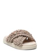 Woven St S Flate Sandaler Beige Inuikii