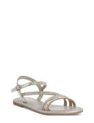 Women Sandals Flate Sandaler Silver Tamaris