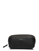 Leather Make Up Bag Toalettveske Black GANT