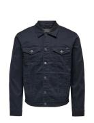 Onscoin Life Colour 4453 Trucker Dongerijakke Denimjakke Navy ONLY & S...