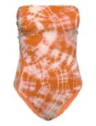 Cosmo Open Back Swimsuit - Layla Badedrakt Badetøy Orange Rabens Sal R