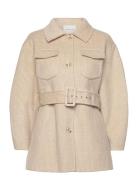 Joanna Wool Jacket Ulljakke Jakke Beige Malina