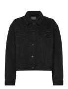 Berit Denim Jacket Asphalt Black Dongerijakke Denimjakke Black Nudie J...