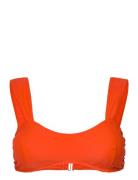 Edwina Bikini Top Swimwear Bikinis Bikini Tops Bandeau Bikinitops Red ...