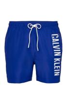 Medium Drawstring Badeshorts Blue Calvin Klein