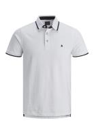 Jjepaulos Polo Ss Noos Tops Polos Short-sleeved White Jack & J S