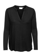 Kacalina Blouse Tops Blouses Long-sleeved Black Kaffe