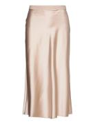 Hana Satin Skirt Designers Knee-length & Midi Beige Ahlvar Gallery