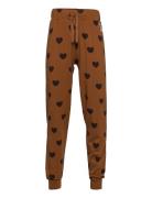 Basic Hearts Jersey Trousers Tencel™ Bottoms Trousers Brown Mini Rodin...