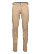 Hallden Twill Chinos Bottoms Trousers Chinos Beige GANT