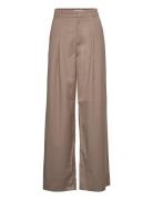 Paulagz Mw Wide Pants Noos Bottoms Trousers Suitpants Brown Gestuz