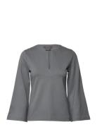 Emory Top Tops Blouses Short-sleeved Grey Residus