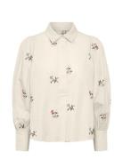 Yasjubel Ls Shirt S. - Ca Tops Shirts Long-sleeved Cream YAS