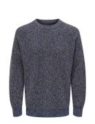 Onsbart Ds 7 Struc Crew Knit Tops Knitwear Round Necks Navy ONLY & SON...