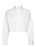 Emele-M Tops Shirts Long-sleeved White MbyM