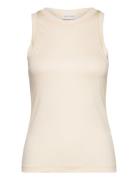 Camelia Top Tops T-shirts & Tops Sleeveless Beige House Of Dagmar