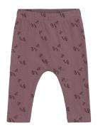 Baggy Pants W.aop Bottoms Leggings Purple Fixoni