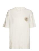 Kjerag Surf Tee Tops T-shirts & Tops Short-sleeved Cream HOLZWEILER