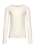 T-Shirt Long-Sleeve Tops T-shirts Long-sleeved T-shirts White Sofie Sc...