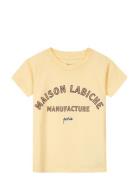 Leon Manufacture Tops T-shirts Short-sleeved Yellow Maison Labiche Par...