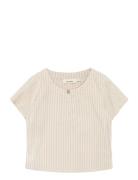 Nbmdiogo Ss Boxy Shirt Lil Tops T-shirts Short-sleeved Cream Lil'Ateli...