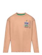 Tnherbert Os L_S Tee Tops T-shirts Long-sleeved T-shirts Beige The New