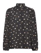 Sc-Tama Tops Blouses Long-sleeved Black Soyaconcept