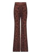 Denver - Tiger Jacquard Bottoms Trousers Flared Brown Day Birger Et Mi...