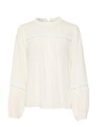 Kafreya Blouse Tops Blouses Long-sleeved White Kaffe