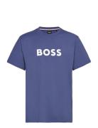 T-Shirt Rn Tops T-shirts Short-sleeved Blue BOSS