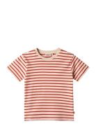 T-Shirt Fabian Tops T-shirts Short-sleeved Red Wheat