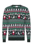 The Fine Christmas Sweater Tops Knitwear Round Necks Green Christmas S...