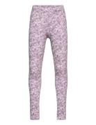 Leggings Flower Aop Bottoms Leggings Purple Lindex