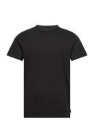 Tjm Slim Slub Tee Tops T-shirts Short-sleeved Black Tommy Jeans