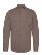 Slim Fit Mens Shirt Tops Shirts Casual Brown Bosweel Shirts Est. 1937