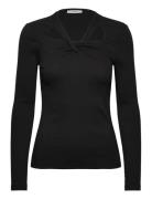 Pukiw Long Sleeve Tops Shirts Long-sleeved Black InWear