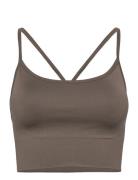 Hilde Seamless Sports Bra Sport Bras & Tops Sports Bras - All Brown Re...