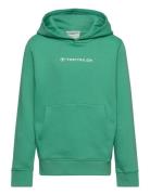 Printed Hoody Tops Sweat-shirts & Hoodies Hoodies Green Tom Tailor