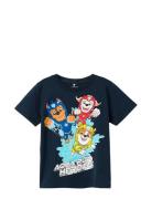 Nmmmanse Pawpatrol Ss Top Cplg Tops T-shirts Short-sleeved Navy Name I...