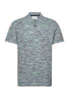 Spacedye Polo Tops Polos Short-sleeved Blue Tom Tailor