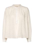 Shirt Tops Shirts Long-sleeved Cream Sofie Schnoor