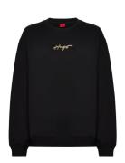 Classic Crew_1 Tops Sweat-shirts & Hoodies Sweat-shirts Black HUGO