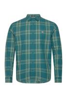 Tjm Reg Poplin Check Shirt Tops Shirts Casual Blue Tommy Jeans